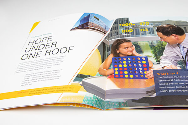 VCU Health annual report spread