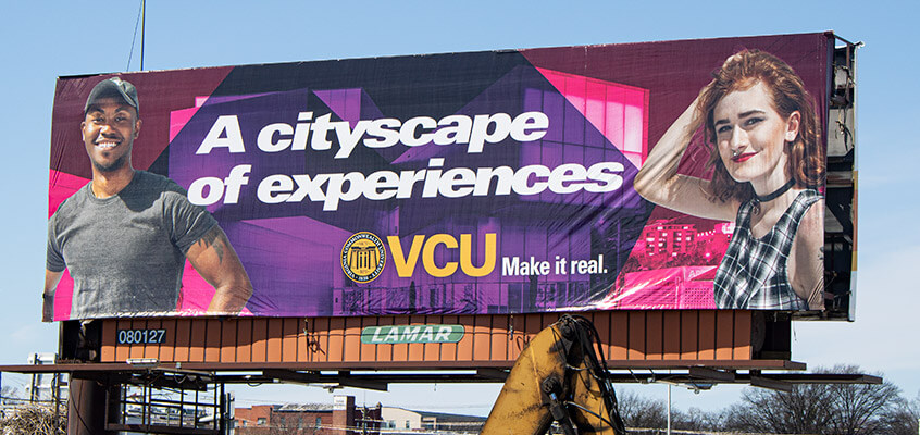 VCU Make It Real billboard