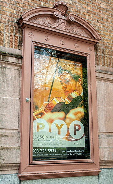 PYP poster at Arlene Schnitzer Concert Hall