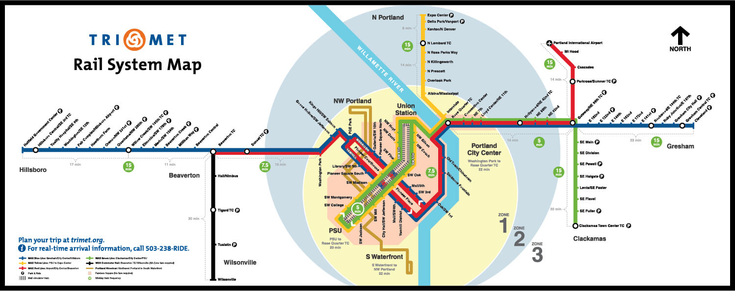 Rail system map