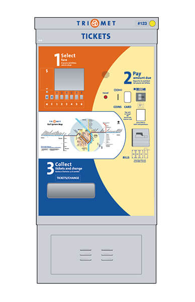 Ticket vending machine interface